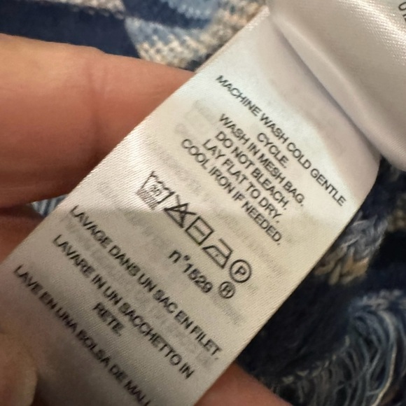 Lauren Ralph Lauren Fringe Trim Open Cardigan S/M EUC - Picture 10 of 11